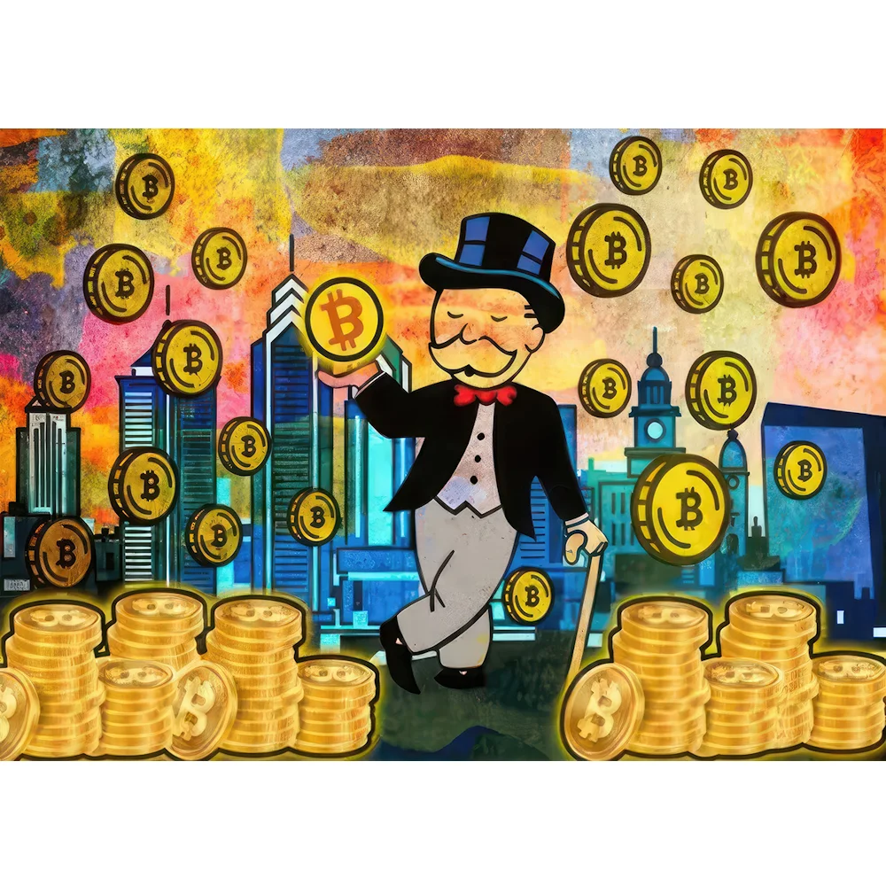 BITCOIN ALEC MONOPOLY ΠΟΣΤΕΡ 50X70