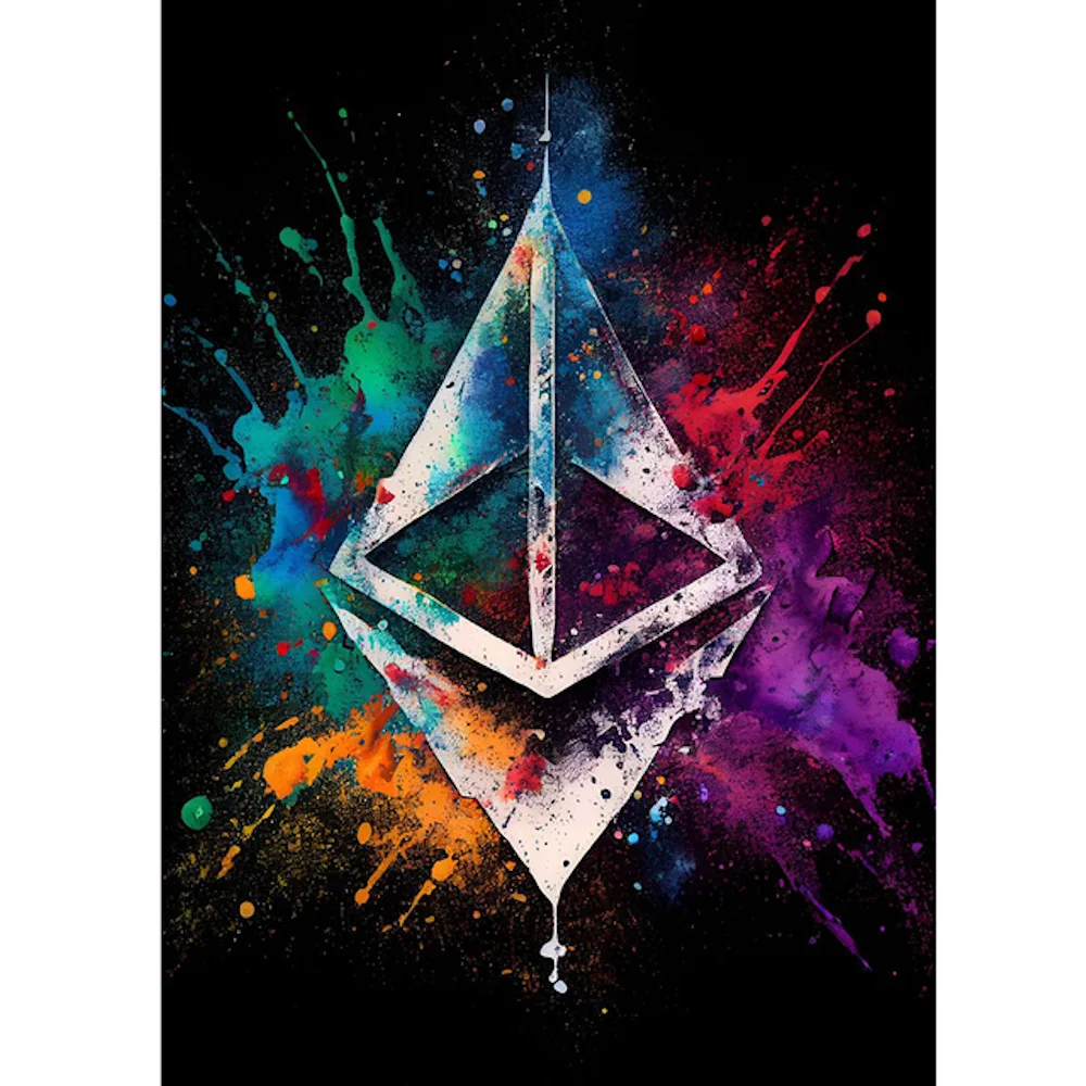 ETHEREUM ΑΦΗΡΗΜΕΝΗ ΤΕΧΝΗ ΝΕΡΟΜΠΟΓΙΑΣ ΣΕ ΠΟΣΤΕΡ 50X70